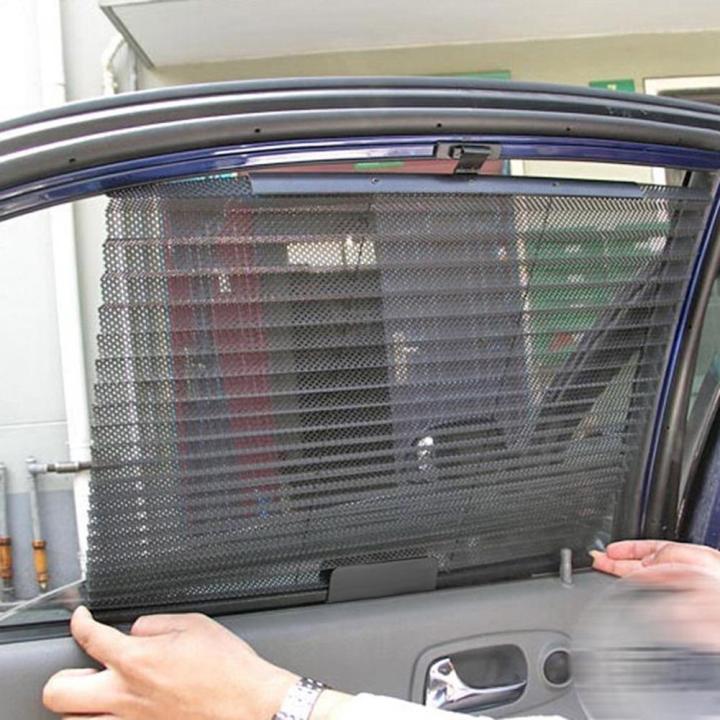 ม่านบังแดดรถยนต์หน้าต่างสีดำด้านข้างหน้าต่างด้านหลังตาข่าย-visor-โล่