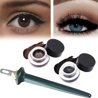 Black Brown Eyeliner Gel Waterproof Smudge proof Long Last with Brush Tool