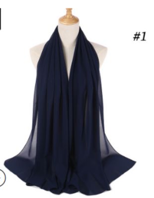 【CC】❦❏  Womens Scarf Color Fashion Large Size Muslim Jersey Hijab Headscarf
