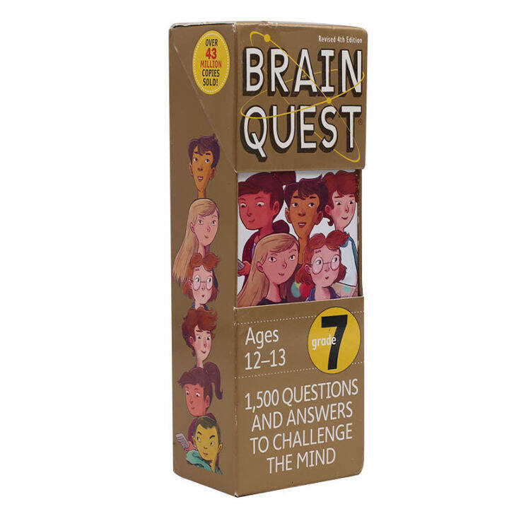 brain-questเกรด7ภาษาอังกฤษต้นฉบับ1500คำถามและคำตอบที่จะท้าทายจิตใจเด็กประถมอเมริกันแบบทั่วไปฝึกชั้นประถมศึกษาปีที่เจ็ดq-amp-aการพัฒนาสติปัญญาของการ์ด