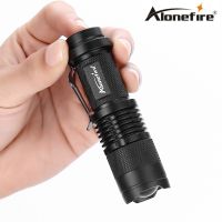 CH ไฟฉาย ไฟฉาย AloneFire Mini LED Torch 7W 1200LM Zoomable CREE XPE Q5 LED Flashlight ไฟฉายแรงสูง ไฟสปอร์ตไลท์