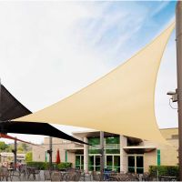 Sun Shade Sail รูปสามเหลี่ยมหลังคาบล็อก UV, ผ้า 185GSM ซึมผ่าน Pergolas ฝาครอบด้านบนสำหรับลานกลางแจ้งสนามหญ้าสวนกิจกรรมกลางแจ้งกันสาดหลังบ้าน