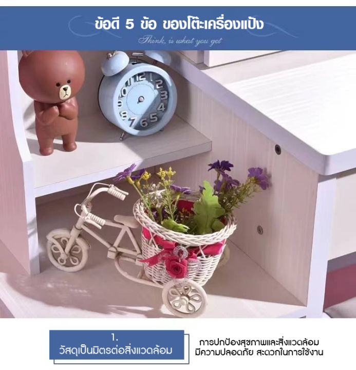 โต๊ะทำงาน-ชั้นวางหนังสือ-4-ชั้น-computer-desk-โต๊ะคอมพิวเตอร์-โต๊ะคอม-โต๊ะไม้-โต๊ะสำนักงานโต๊ะเขียนหนังสือชั้นวางหนังสือขาเหล็กกล้าพ่นสีกันสนิม