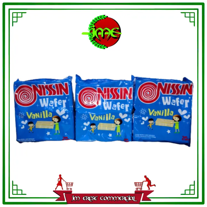 Nissin Wafer Vanilla With Delicious Vanilla Flavored Cream Filling Pcs X G X Packs