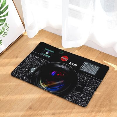 Entrance Anti-Slip Doormat Vintage TV Magnetic Tape Music Cassette R Decor Welcome Pad Water Absorption