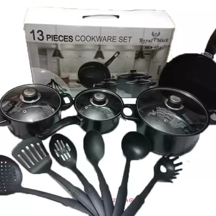 13 PCS COOKWARE SET (Royal Mark) Lazada PH