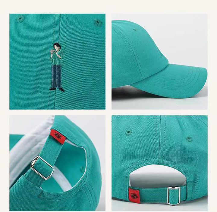 หมวกเบสบอลปักลายการ์ตูนสำหรับผู้หญิงหมวกเดินทางหลากสีคุณภาพสูงหมวกแก๊ปโผล่ผ้าฝ้ายสำหรับผู้ชาย