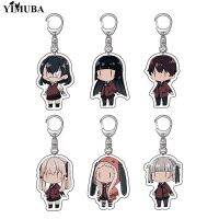 Kakegurui Jabami Yumeko Figures Keychain Fans Gift Cartoon Printed Double Sided Acrylic Pendant Key Chain Bag Charm Decoration Nails Screws Fasteners