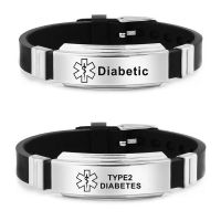 【LZ】 Medical Alert ID Bracelet Laser Engraved Type 1/2 Diabetes PACEMAKER Adjustable Wristband for Kids Women Men Emergency First Aid