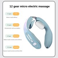 ZZOOI Portable Cervical Spine Massager Neck Relaxation Machine Releasing Stress Household Electric Neck Muscle Massager Health Care