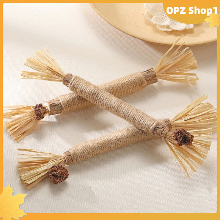 opz-ของเล่นเคี้ยวงอกของฟันแมวแบบโต้ตอบ3ชิ้นของเล่นแมวในร่มของเล่นสำหรับทำความสะอาดฟันดูแลทันตกรรมรักษาแมว