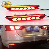 SNCN ไฟตัดหมอก Bemper Belakang LED 12V สำหรับรถยนต์ Nissan Teana 2019 2020สัญญาณเปิดไฟเบรกไฟท้ายโคมไฟสะท้อนแสง