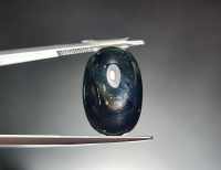 ไพลิน (Blue Sapphire) ออสเตรเลีย เผาเก่า น้ำหนัก 21.40 ct. ขนาด 12.3*7.7*19.1 mm. พลอยแท้ 100% เนื้อดี ราคาถูก