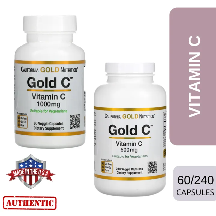 California Gold Nutrition, Gold C, Vitamin C, 500MG l 1,000 mg | Lazada PH