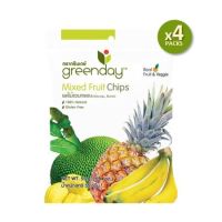 Greenday Mix Fruit Chips / กรีนเดย์ผลไม้รวมกรอบ 55 g (กล้วย, ขนุน, สับปะรด) (แพค 4 ซอง)