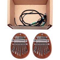 เครื่องดนตรีแบบพกพาขนาดเล็ก8ปุ่มเปียโน Kalimba Thumb พิณสวมง่ายต่อการเรียนรู้ดนตรีของขวัญสำหรับผู้เริ่มต้นเด็ก