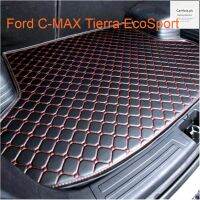 (Stok) Ford C - Max Cmax Tierra Trunk Mats,Kalis Air,Tahan Kotoran,Tahan Lama,Kulit Ca