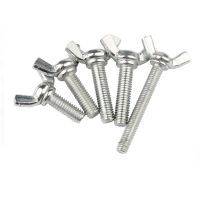 1 5pcs M4 M5 M6 M8 M10 white zinc Butterfly Bolt Wing Bolt Thumb Wing Screw Claw Hand Tighten Screws