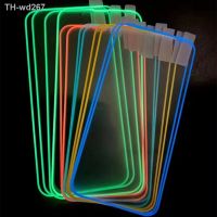 Luminous Screen Protector Glass For Xiaomi Poco X3 NFC X4 M4 C40 F3 M3 Pro Glowing Tempered Glass Cover For Poco X3 X4 Pro Film