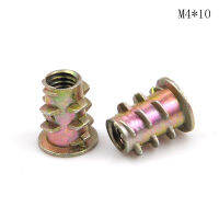 [Walker Lily] COD 10ชิ้น/เซ็ต Zinc Alloy HEX Drive HEAD screw INSERT NUT เกลียวสำหรับไม้ M4-M10