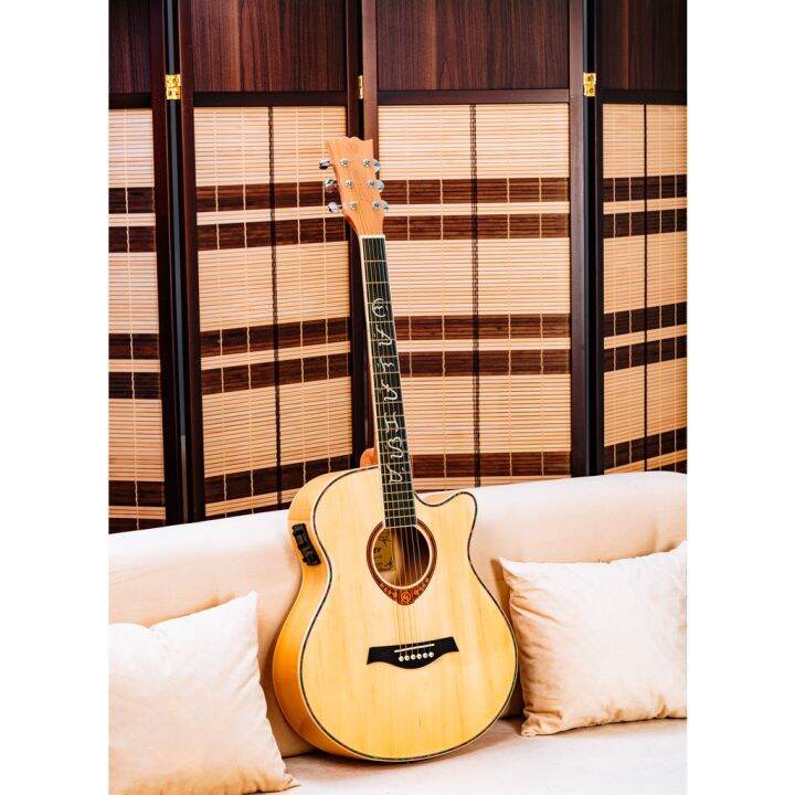 Mavey Baybayin 08 Acoustic Electric Guitar with Builtin Preamp Tuner