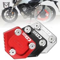 ☂Ony สำหรับฮอนด้า CB500 CB500F/X CBR500R CB500X CB500F 2023รถจักรยานยนต์อุปกรณ์เสริมด้านข้างขยายด้านข้างเลื่อนและพรมเช็ดเท้าขาตั้ง