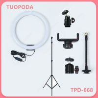 TUOPODA รุ่น TPD-668。ไฟกลม แต่งหน้า ไลฟ์สด 12นิ้ว.พร้อมขาตั้งไฟ2เมตร. Need More Thingz