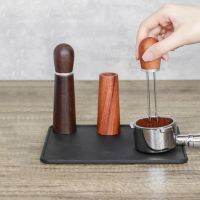 1PC Coffee Tamper Distributor Solid Wood Handle Needle Coffee Powder Tamper Distributor Italian Coffee Stirrer Stirring Tool Set