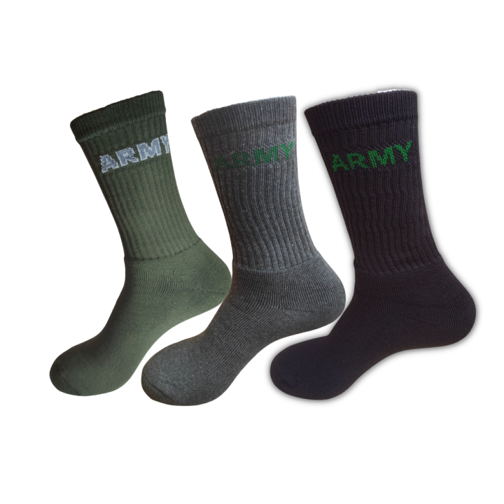 Authorized ARMY Olive Green Combat Socks (Unisex) Lazada PH