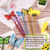 26 Pieces Sunflower Pens and Butterfly Pens Artificial Flower Ballpoint Pens Pens