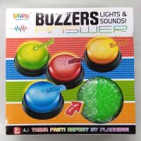 【CC】☈  Shipping plastic educational toy for family competition quiz buzzers lights and sounds 4pcs button buzzer