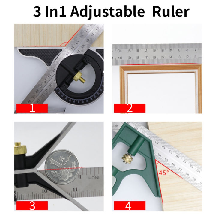 3-in-1-square-angle-ruler-set-adjustable-woodworking-tools-multi-combination-right-angle-ruler-protractor-measuring-tool-set
