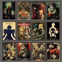 Vintage Death Note Anime Series Art พิมพ์สำหรับตกแต่งบ้าน Unframed Canvas Poster