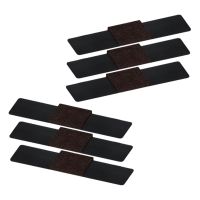 hotx【DT】 6x Adhesive Wrap Around Felt Floor Protector Durable Hardwood Glides Furnishing for Computer Desk