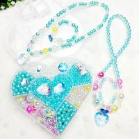 ? Popular Clothing Theme Store~ Childrens Diy Beaded Handmade Puzzle Gem Elsa Scattered Beads Gift Set Snowyprincess Hello Kitty Page