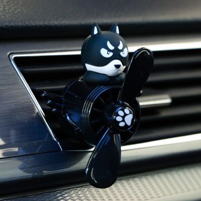 【DT】  hotCar Air Freshener Smell In Styling Vent Diffuse Bear Pilot Rotating Propeller Fragrance Air Fresheners Clip Perfume Accessories