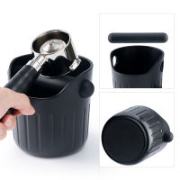 Coffee Knock Black Anti Slip Coffee Grind Dump Bin With Detachable Knock Bar Residuce Coffee Tools Cafe Accessories