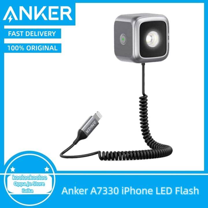 Anker A7330 Phone LED Flash, MFi Certified, with Builtin Lightning
