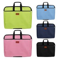 【hot】 File Canvas Oxford Multi-layer Information Folders Business Documents Handbag