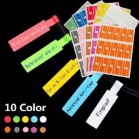 A4 Network Cable Labels Sticker Colorful Waterproof Self Adhesive Wire Labels For Electrical cables Organize Cord Identification Cable Management