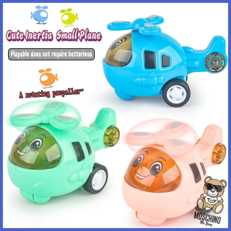 Children's cute cartoon inertia helicopter plane boy toy model gift |  Lazada PH