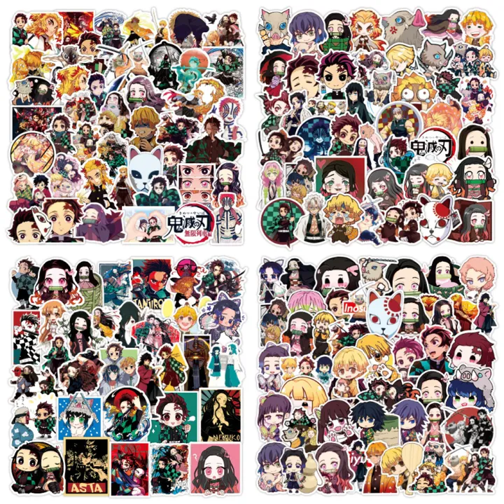 Free Ship]50pcs Anime Stickers Pack for Demon Slayer Waterproof Kimetsu no  Yaiba, Nezuko Sticker Decals for Luggage, Laptop, Phone, Water Bottle |  Lazada PH