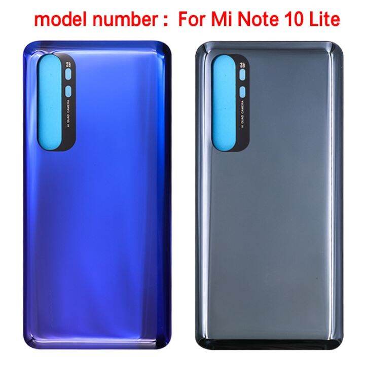 new-for-xiaomi-mi-note-10-lite-battery-back-cover-rear-door-3d-glass-panel-mi-note10-lite-battery-housing-case-adhesive-replace-replacement-parts