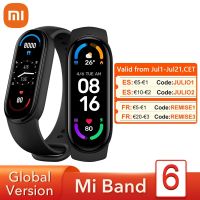 Global Version Xiaomi Mi Band 6 Smart Bracelet 1.56"AMOLED Screen miBand 6 Heart Rate Fitness Traker Bluetooth 5 ATM Waterproof Smartwatches