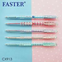 ปากกาลูกลื่น FASTER Dotty Dot รุ่น CX913 ขนาด 0.38 mm. จำนวน 1 แท่ง