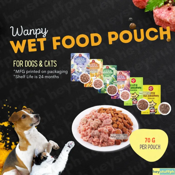 70g Wanpy Wet Food Pouch Cat Wet Food Dog Wet Food Cat Treat Dog Treat ...