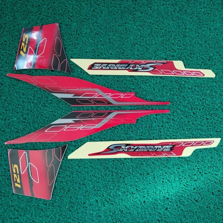 SKYDRIVE (OLD) DAYTONA 11 RED Stock Decal/Sticker Lazada PH