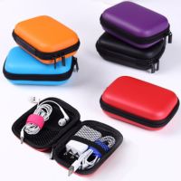 Mini Portable EVA Earphone Bag Key Coin Purse Headphone Memory Card Charger USB Cable Case Storage Box Wallet Carrying Pouch Bag