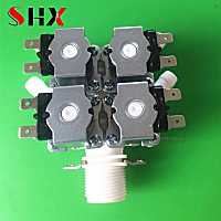 0.02 0.8mpa 1 in 4 out Normally closed Water Inlet Solenoid Valve DC 12V 24V 36V 48V AC 110V 220V Dispenser Flow Switch