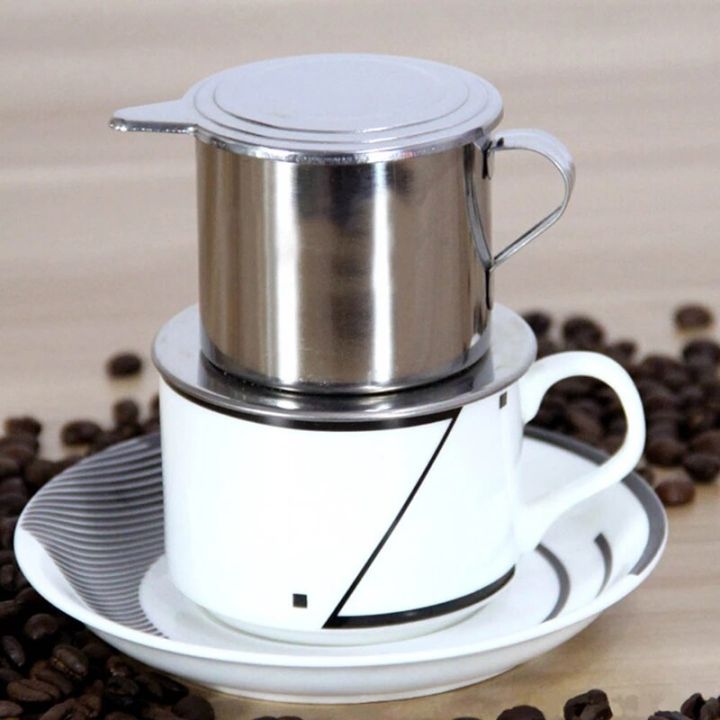 เหยือกที่กรองกาแฟสไตล์เวียดนาม50-100มล-ที่กรองถ้วยกลั่นกาแฟโลหะสแตนเลสสตีลอุปกรณ์ครัว-xiangban